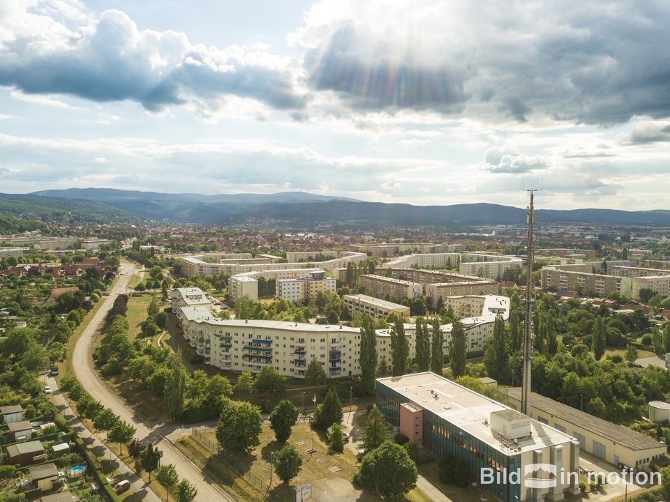Immobilien in Benndorf mit Drohne aus Vogelperspektive
